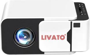 Livato T5 Android 13 Full HD Support Native 720P Wifi BT 6 Auto Keystone with Miracast (5000 lm / 1 Speaker / Wireless / Remote Controller) Portable Projector