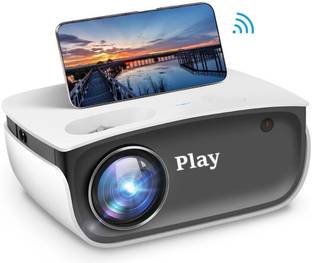 PLAY 2022 PP9 Full HD 1080p Projector for Home Office Classroom 1080P 300 inch Screen (4000 lm / Wireless / Remote Controller) Portable Projector