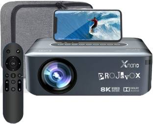 Projevox 2024 Android 9 Ultra Full HD 2+16GB Upgreded LED Projector For Home Cinema (12000 lm / 2 Speaker / Wireless / Remote Controller) Portable Projector