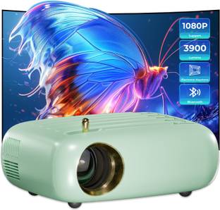 WZATCO Pixel Plus Native 720P Full HD 1080P Support, 3900 Lumens, 176" Max Screen (3900 lm / 1 Speaker / Remote Controller) Projector