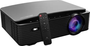 ZEBRONICS ZEB-PIXAPLAY 16 (10000 lm / 1 Speaker / Remote Controller) Portable Full HD 1080p Native Resolution with 4K Support, 200 Inch Screen Size, USB, HDMI, AV, AUX, WIFI, Bluetooth, Smart Apps, Miracast, Airplay, Dolby Smart Projector