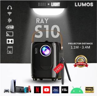 VOLTAC Mini Projector WIFI Android IOS Full HD 1080P Miracast Youtube TVStick HDMI USB (5000 lm) Portable Projector