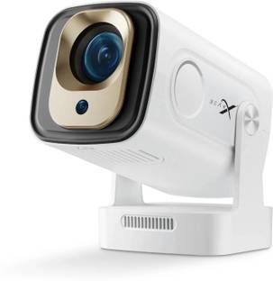 BeamX Glide 360 Google Voice Control/Magic Remote 1080P 4KSupport 5W Speaker AutoFocus (6500 lm / 1 Speaker / Wireless / Remote Controller) Portable Projector