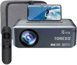Torexo Sales X1 Android 9.0 Full HD 2/16GB 5G WiFi/BT 5.0 Voice Control Remote 300 ANSI Lumen (12000 lm / 1 Speaker / Wireless / Remote Controller) Portable Projector
