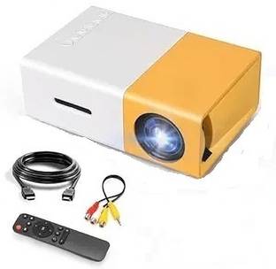 अल्ट्रा बाईट्स Mini Projector Compatible with Smartphone/Tablet/TV Stick/USB Drive पोर्टेबल प्रोजेक्टर