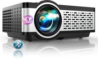 Egate i9 Pro Max FHD 1080p (E03i31) (400 lm / 1 Speaker / Remote Controller) 4X Brighter | Bluetooth |400 ISO Lumens & 840 FC Mega Brightness | 1080p Native with 4K Support | 210-Inches (534 cm) Screen | AV, VGA, HDMI, SD Card, USB, AUX, inbuilt Speaker Projector