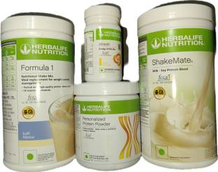 Herbalife Nutrition Formula 1 Kulfi + Protein Powder 200 G+ Shake Mate + Afresh - Lemon Protein Shake