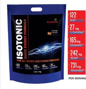 Ankerite ISOTONIC : Quick Energy Formula with GLUTAMINE & BCAA Energy Bars