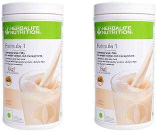 HERBALIFE Formula 1 Nutritional Shake Mix - Vanilla Flavor For Weight Loss 2 PCS Plant-Based Protein