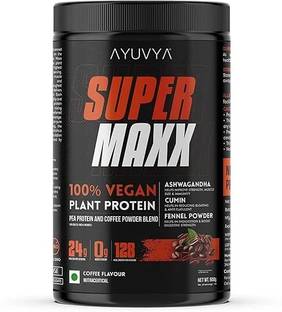 Ayuvya SuperMaxx Advanced Ayurvedic Plant Protein Powder For Muscle Mass Growth Plant-Based Protein