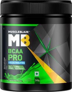 MUSCLEBLAZE BCAA Pro, Powerful Intra Workout with 5 g Vegan BCAAs & Electrolytes BCAA