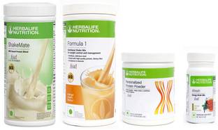 HERBALIFE FORMULA1 ORANGE PROTIEN POWDER200GSHAKEMATE 500 GRAM AFRESH TULSI 50 GRAM Plant-Based Protein