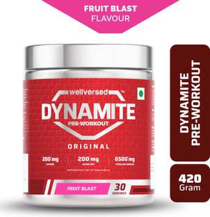 Wellversed Dynamite Pre-Workout (420g, 30 Servings) | Unleash Explosive Energy Pre Workout