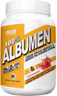 Master Dream Bodies (MDB) 100% Albumen | 24g Protein per serving | Zero Fat | ZERO Egg Smell | Egg Protein