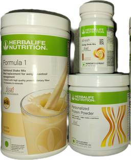 Herbalife Nutrition F1 Shake Vanilla + Protein Powder 200 G + Afresh - Cinnamon Protein Shake