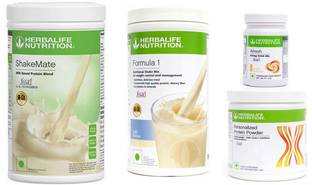 Herbalife Nutrition Formula 1 Shake Kulfi +Protein Powder 200 Gram + Afresh Ginger + Shake Mate Plant-Based Protein