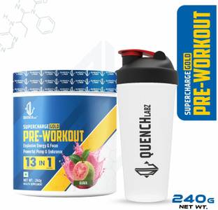 QUENCHLABZ Pre Workout With Free Shaker | Explosive Energy and Performance Booster Pre Workout