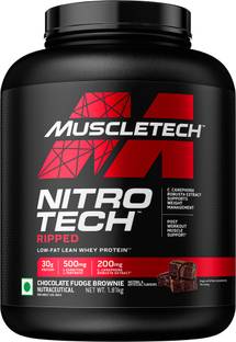 Muscletech NitroTech Ripped Protein Powder for Muscle Support Low Fat Lean Whey Protein