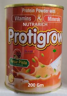 NUTRARICH Protigrow Protein Powder Vitamin B12 Calcium Stamina Weight Muscle Growth Protein Blends