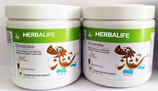 HERBALIFE Dinoshake Kids Nutrition Drink Mix - Chocolate Pack of 2 Plant-Based Protein