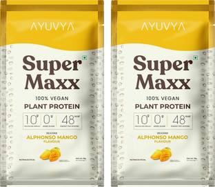 Ayuvya SuperMaxx Advanced Ayurvedic Protein Powder Increase Muscle Mass & Performance | Plant-Based Protein