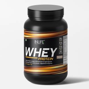 INLIFE Whey Protein Isolate Concentrate Hydrolysate Powder Supplement