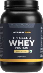 Nutrabay Gold Tri Blend Whey Protein (Hydrolyzed, Isolate & Concentrate) - 25g Protein Protein Blends
