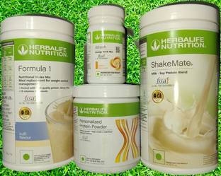 Herbalife Nutrition F1 SHAKE Kulfi + Protein Powder 200 G+ Shake Mate + Afresh - Peach Protein Shake