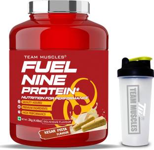 TEAM MUSCLES Nine With Shaker Whey Protein
