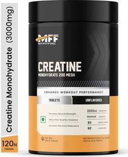 MyFitFuel Creatine Monohydrate 200 Mesh, 120 Capsule (3000mg) Creatine