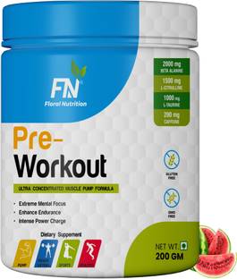 Floral Nutrition Pre Workout Amino Acid Energy Drink for Power, Stamina and Athletics Performance Sports Drink
