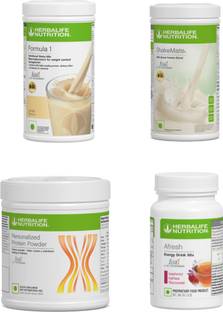 Herbalife Nutrition F1 Shake Vanilla , Small Protein Powder, ShakeMate , Afresh - Kashmiri Kahwa Protein Shake