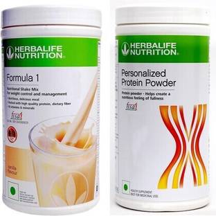 HERBALIFE Formula 1 Nutritional Shake mix Vanilla 500gm with protein powder 400gm Protein Blends