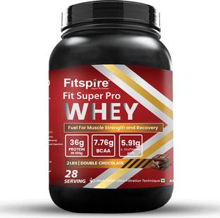 Fitspire Super Pro Whey Protein | 36g Protein | 7.8g BCAA | Whey Protein