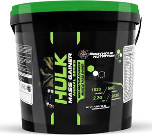 BODYHOLIC NUTRITION HULK MASS GAINER HIGH PROTEIN ADVANCE MUSCLE MASS GAINER-(4.5KG/10LBS) Weight Gainers/Mass Gainers