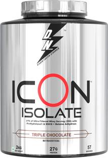 Dn With Divine Nutrition ICON ISOLATE PROTEIN, 27g Protein, 35g per serving, 56 Serving Whey Protein