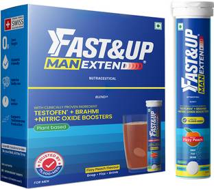 FAST&UP Man Extend | Nitric Booster & Energizing Blend for Prolonged Performance Pre Workout