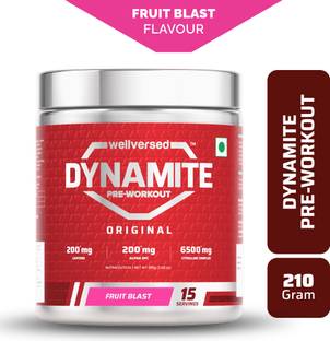 Wellversed Dynamite Pre-Workout (210g, 15 Servings) | Unleash Explosive Energy Pre Workout