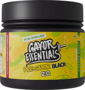 gayor essentials Pre Gayor Black 2.0 | Optimally Dosed Pre-Workout,300mg Caffeine, 52 Servings Pre Workout