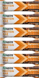 Fitspire Protein Bar - Butter scotch Caramel 60gm 20.5 gm Whey Blend Protein muscle gain Protein Blends