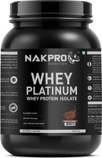 Nakpro Platinum Whey Protein Isolare, Jar - 28g Protein, Trustified Certified Whey Protein