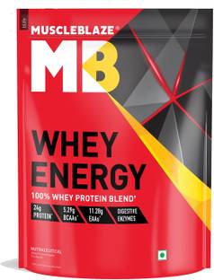 MUSCLEBLAZE Whey Energy, 24g Protein, 100% Whey Protein Whey Protein
