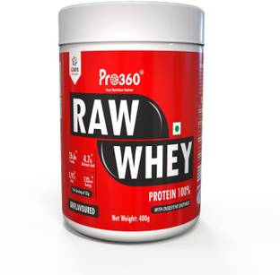 PRO360 Raw Whey Protein Gym Supplement Concentrate 100% Mass Body Muscle Gainer Protein Shake