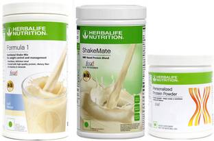 Herbalife Nutrition formula 1 kulfi 500g + shakemate 500g + protein powder 200g Plant-Based Protein