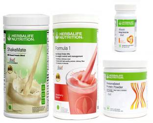 Herbalife Nutrition FORMULA1STRAWBERRY500PROTIEN 200 GAFRESHENERGYDRINK PEACH 50 +SHAKEMATE 500 G Plant-Based Protein