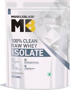 MUSCLEBLAZE 100% Clean Raw Whey Isolate | 27g Protein per Scoop | Easy to Digest Whey Protein