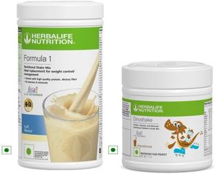 HERBALIFE Formula 1 Nutrition Kulfi Shake With Dinoshake Chocolate Protein Shake