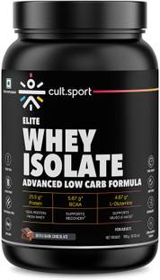 Cultsport Elite Whey Protein Isolate| Dutch Dark Chocolate, 908g Whey Protein