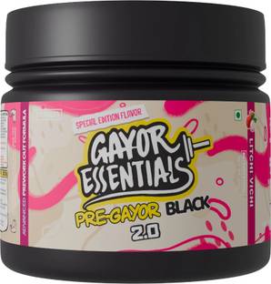 gayor essentials Pre Gayor Black 2.0 | Optimally Dosed Pre-Workout,300mg Caffeine, 52 Servings Pre Workout