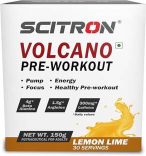 Scitron Volcano Pre-Workout 150 Gm-(Lemon Lime) Pre Workout